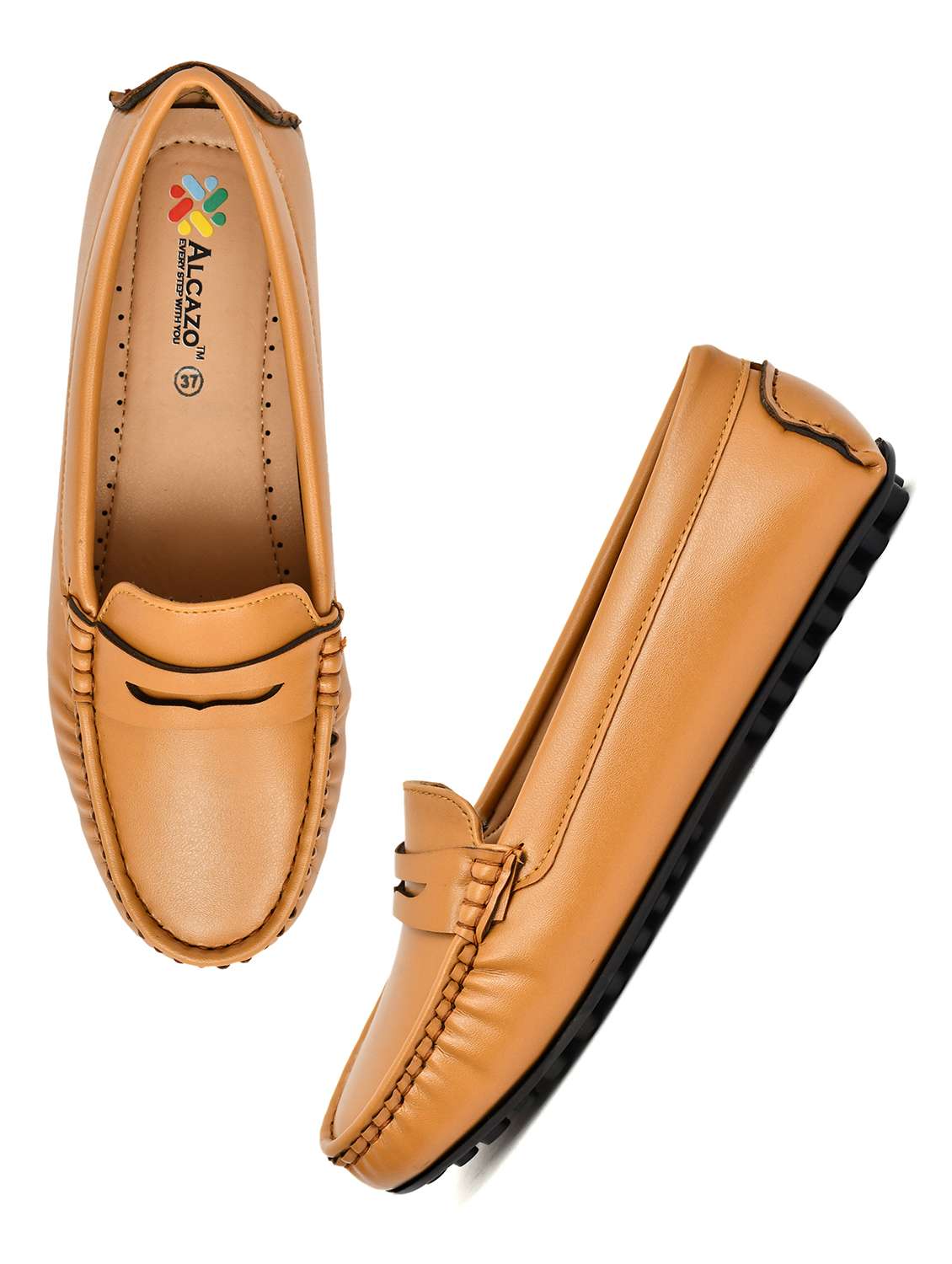 Women Solid Slip On Loafers - 22526777 -  Standard Image - 2