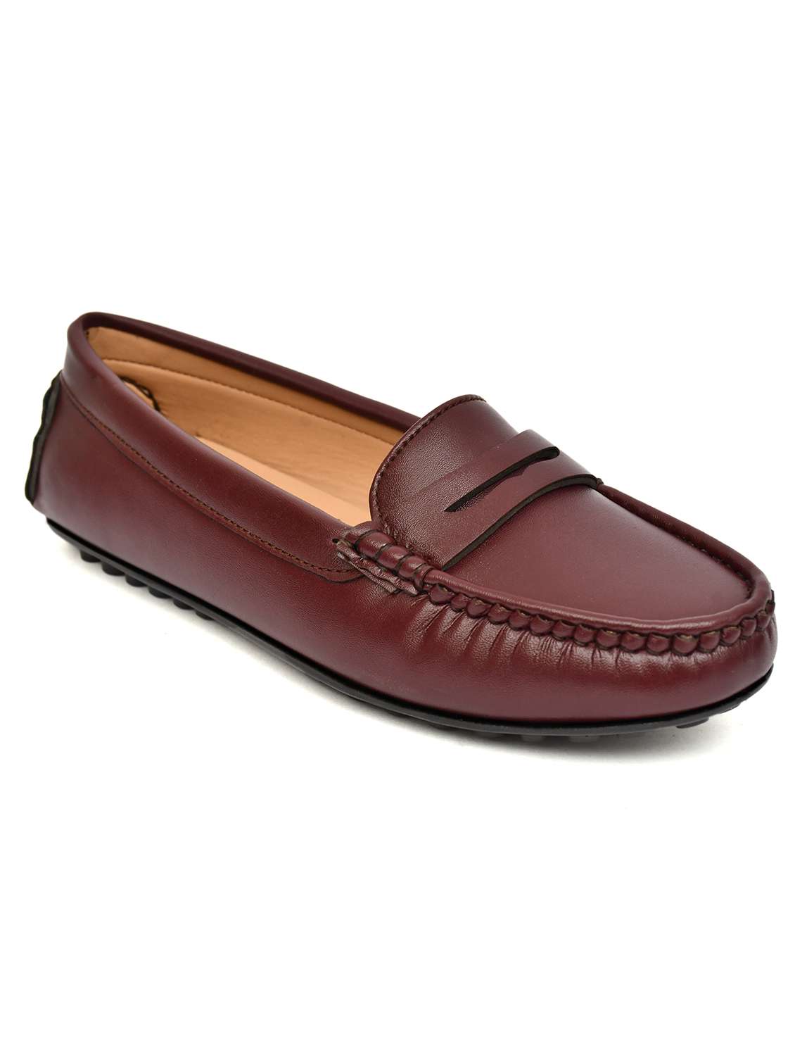 women solid slip on loafers - 22526778 -  Standard Image - 2
