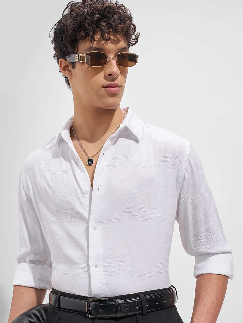 men self design long sleeve regular fit casual shirt - 22526821 -  Standard Image - 2