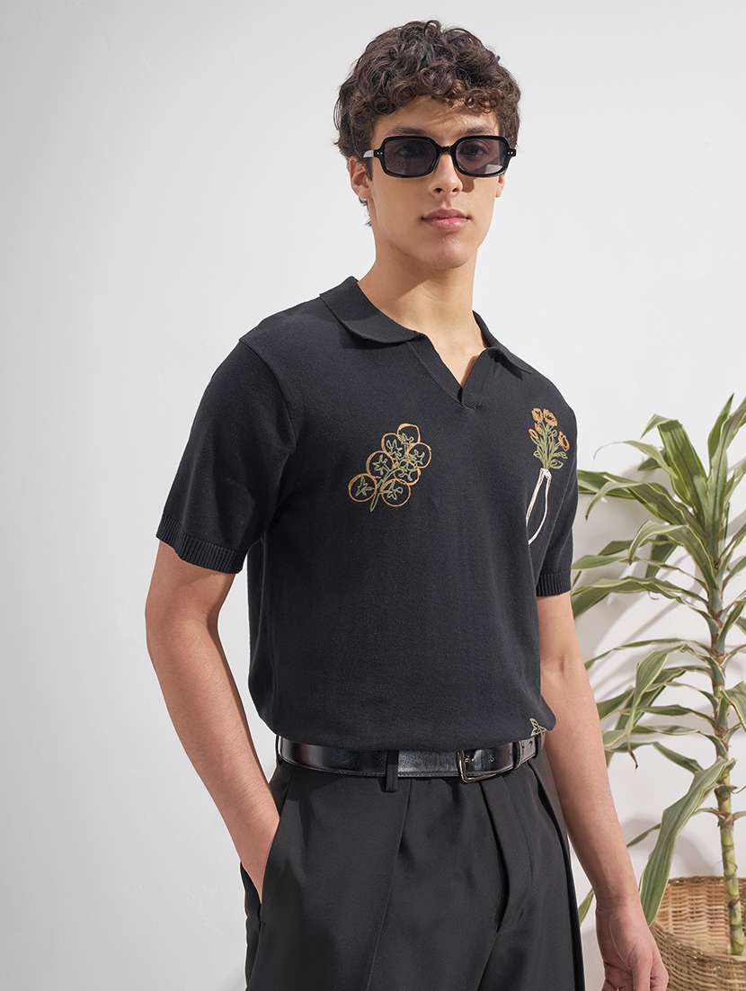 men self design short sleeve regular fit polo t-shirt - 22526865 -  Standard Image - 2