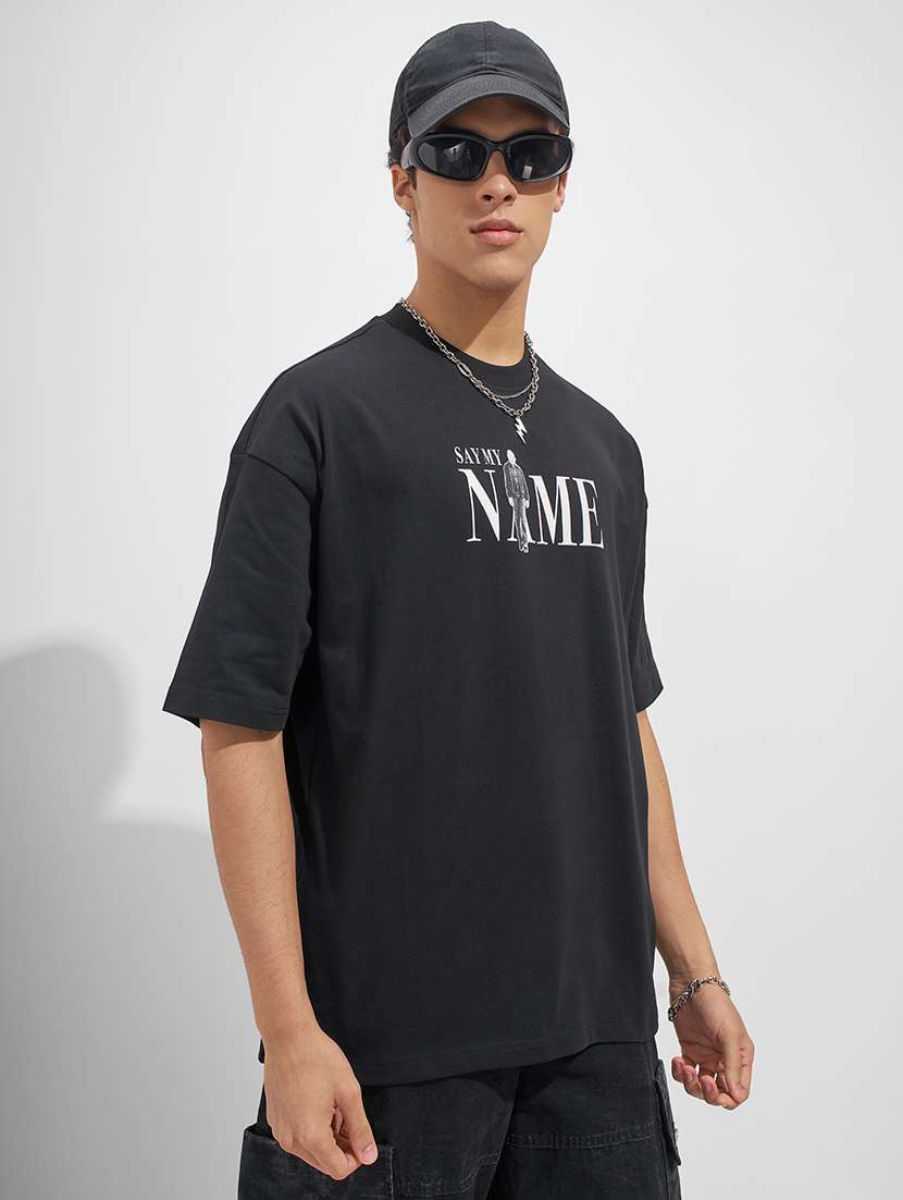 men printed short sleeve oversized t-shirt - 22526887 -  Standard Image - 2