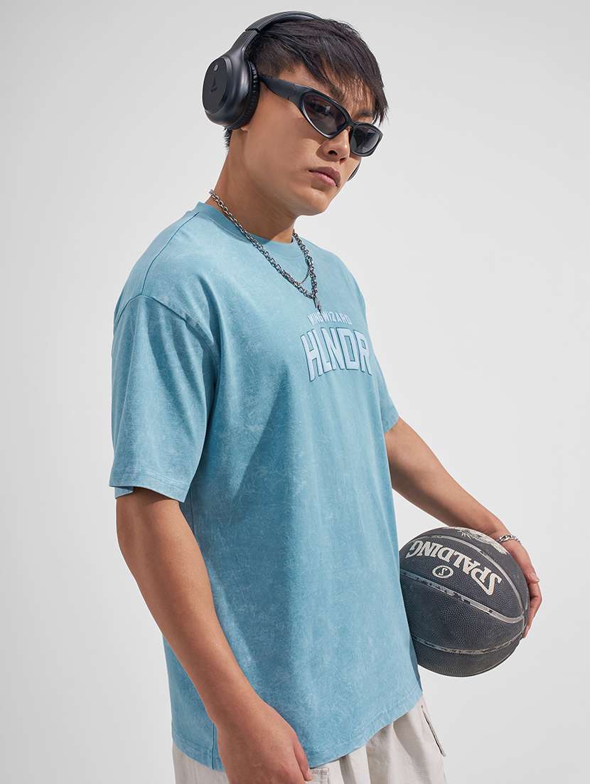 men printed short sleeve oversized t-shirt - 22526889 -  Standard Image - 2