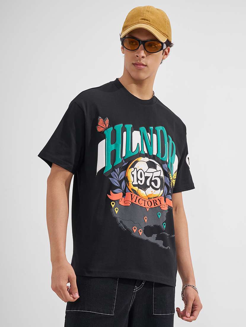 men printed short sleeve oversized t-shirt - 22526893 -  Standard Image - 2