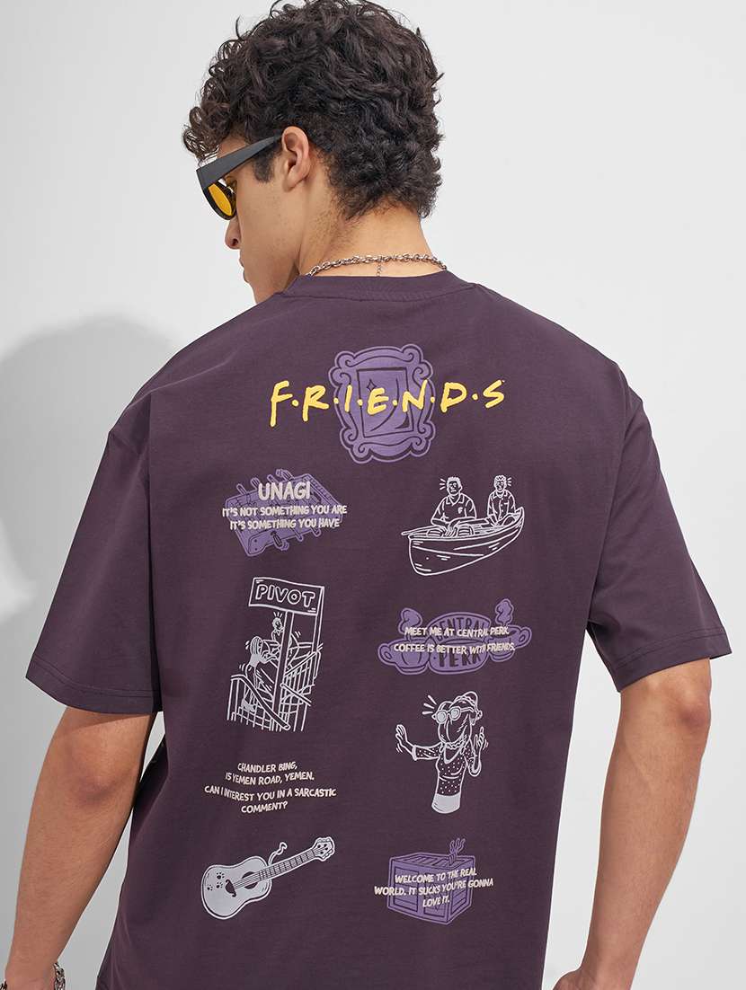 men printed short sleeve oversized t-shirt