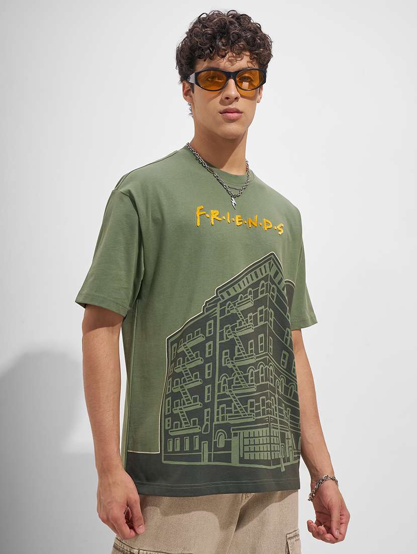 men printed short sleeve oversized t-shirt - 22526920 -  Standard Image - 2