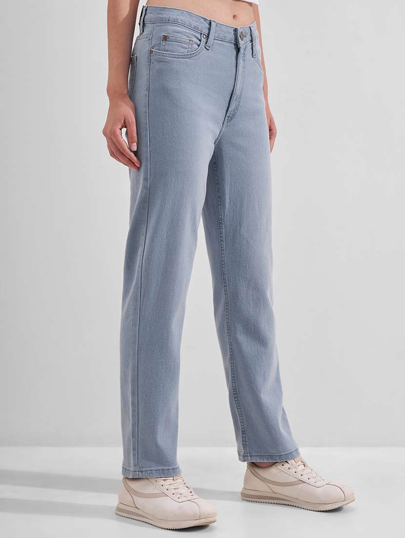 women solid mid rise slim fit jeans - 22526928 -  Standard Image - 2