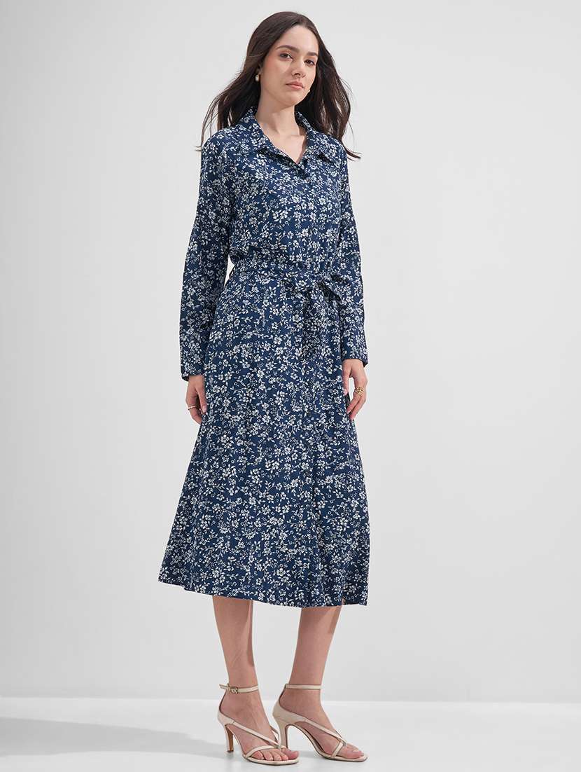 women printed collared shirt dress - 22526982 -  Standard Image - 2