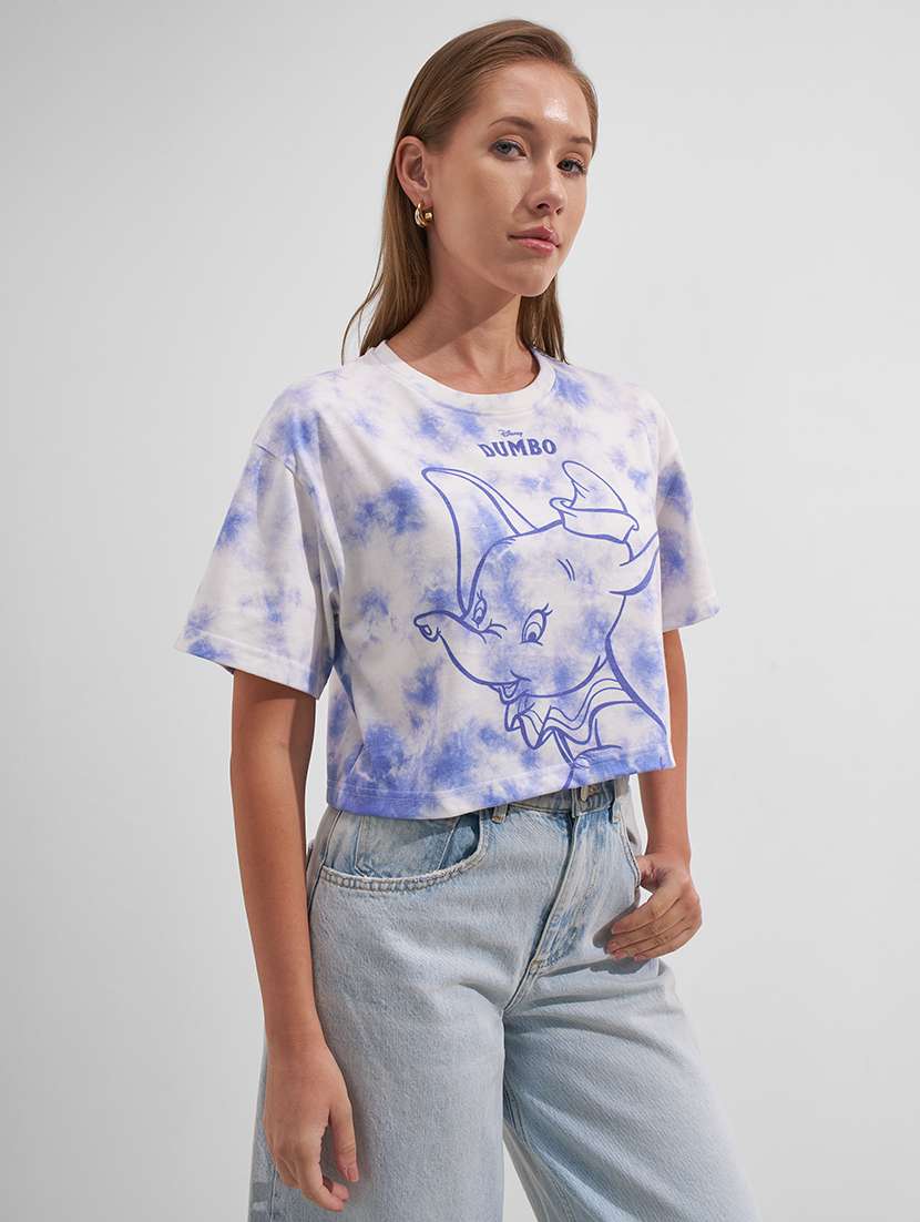 women printed round neck short sleeves t-shirt - 22527024 -  Standard Image - 2
