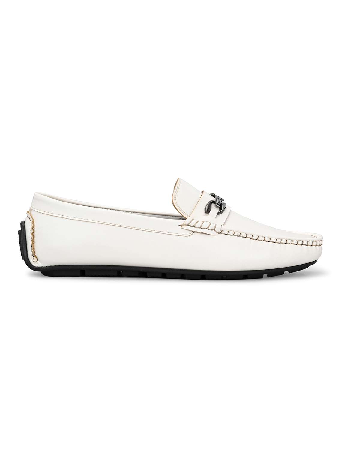 men white slip on horsebit loafer - 22527043 -  Standard Image - 2