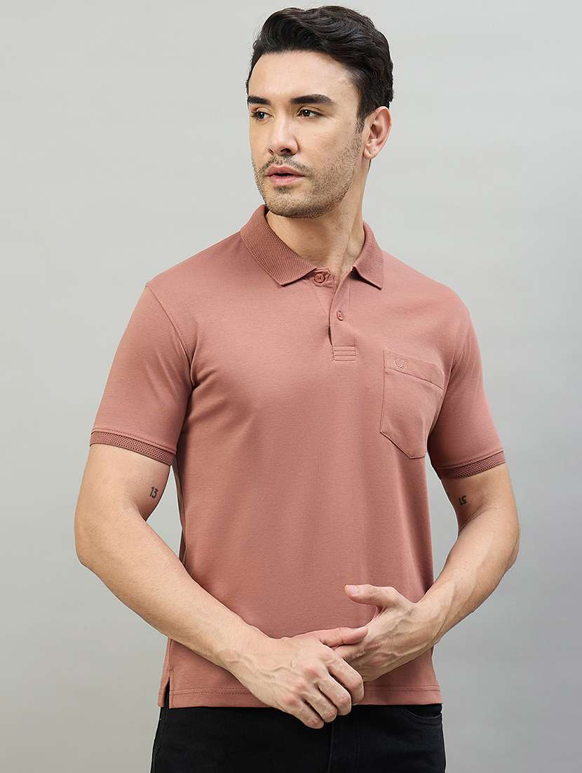 men solid short sleeve slim fit casual shirt - 22527279 -  Standard Image - 2