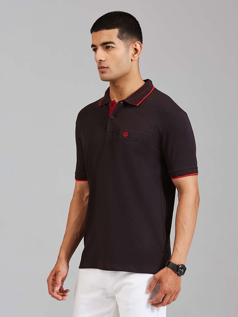 men solid short sleeve slim fit casual shirt - 22527321 -  Standard Image - 2