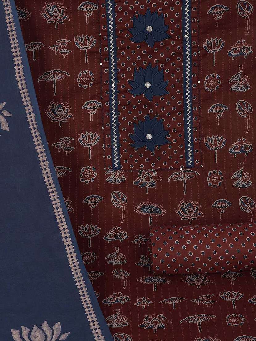 women printed unstitched suit set - 22527358 -  Standard Image - 2