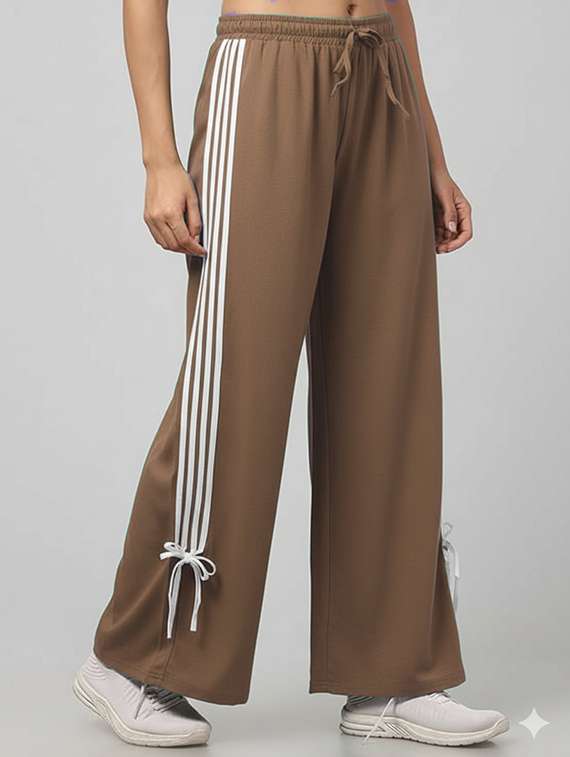 women tapered high rise track pant