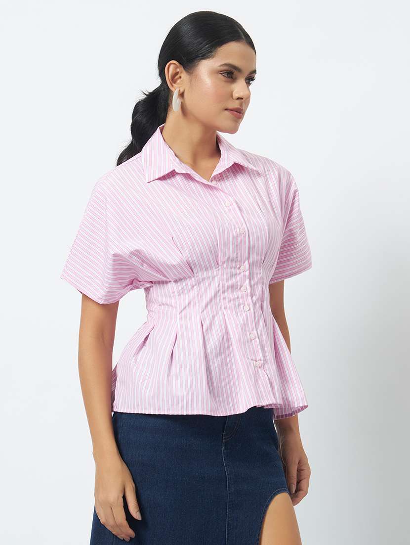 Women Printed Collared Regular Shirt - 22527765 -  Standard Image - 2