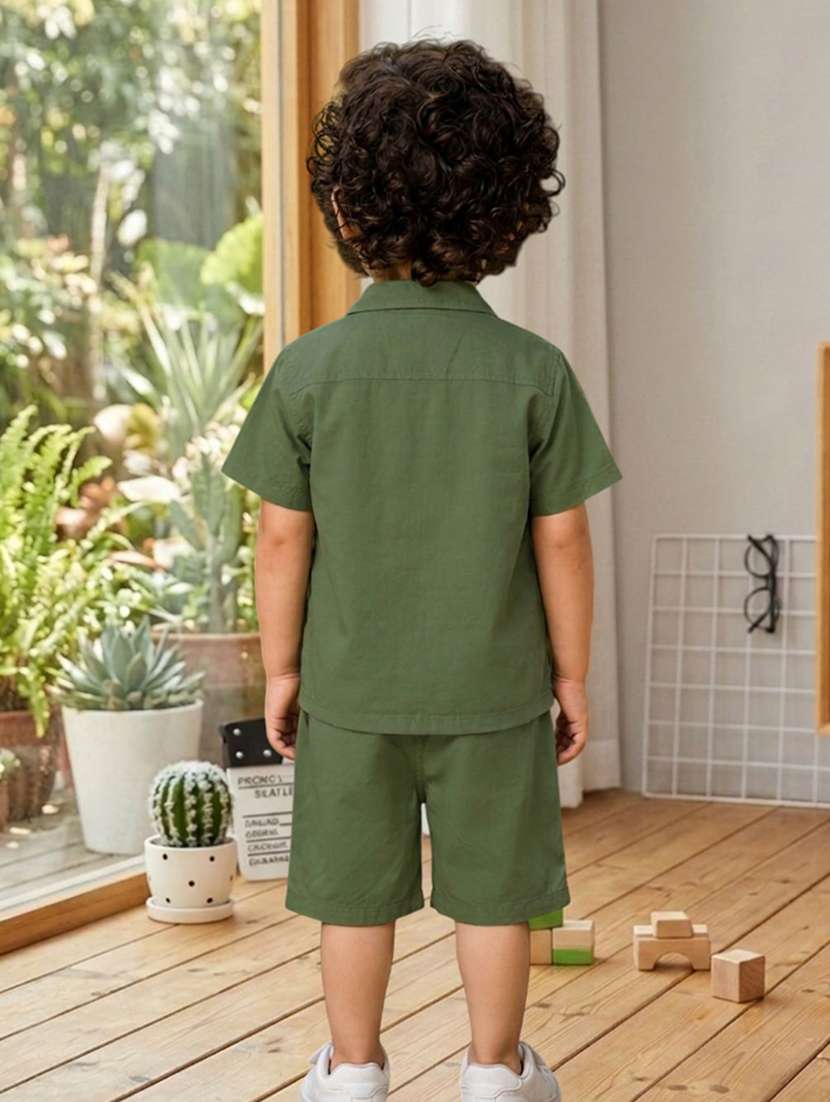 boys printed shirt & shorts co-ords set - 22528000 -  Standard Image - 2