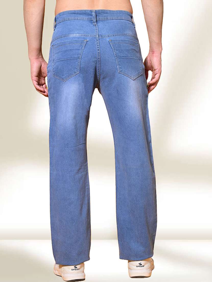 men washed mid rise full length straight jeans - 22528051 -  Standard Image - 2
