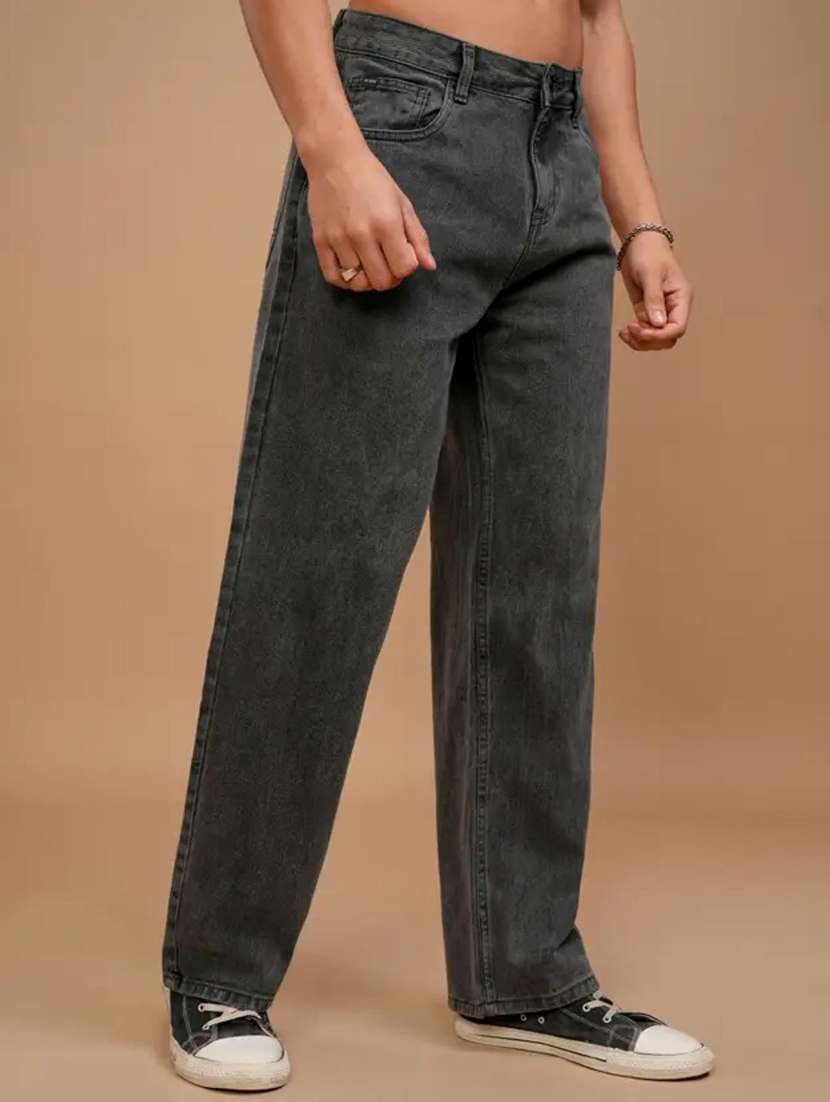 men washed mid rise full length straight jeans - 22528110 -  Standard Image - 2