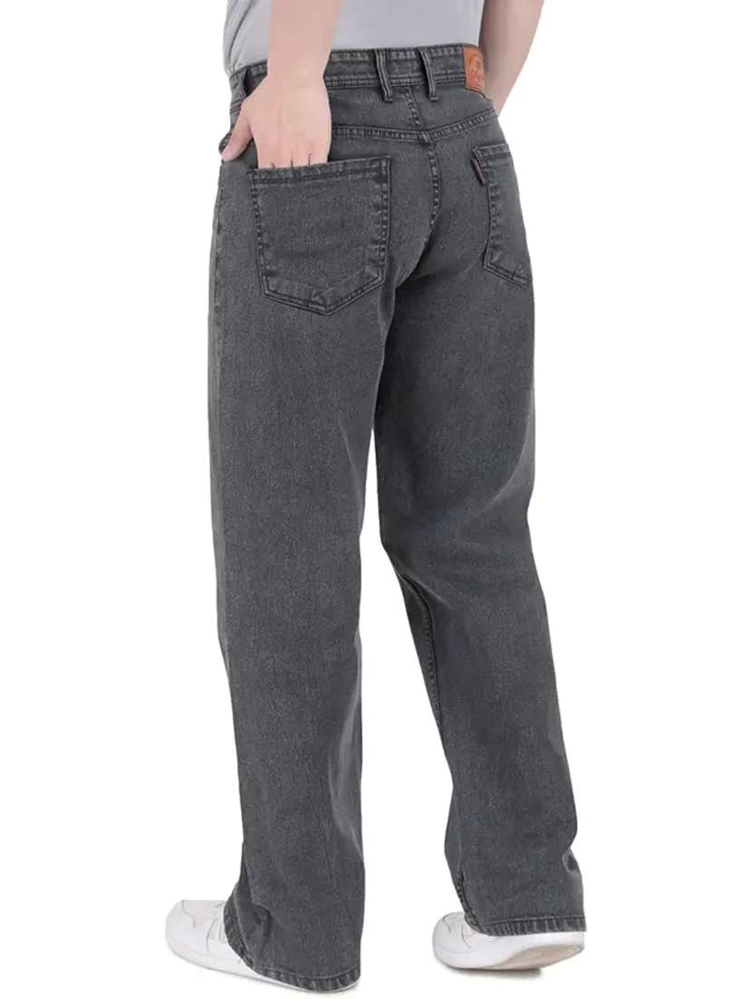 men washed mid rise full length baggy jeans - 22528111 -  Standard Image - 2