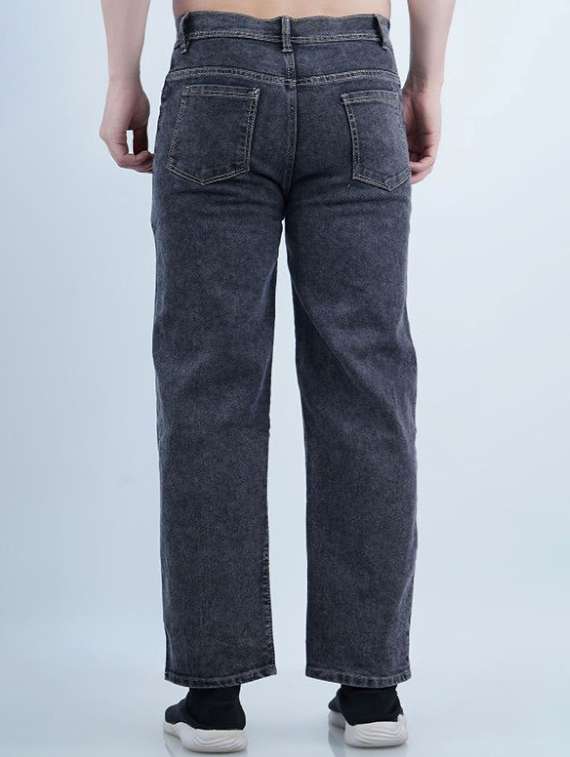 men washed mid rise full length straight jeans - 22528139 -  Standard Image - 2