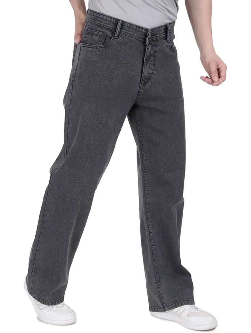 men plain mid rise full length relaxed fit jeans - 22528190 -  Standard Image - 2