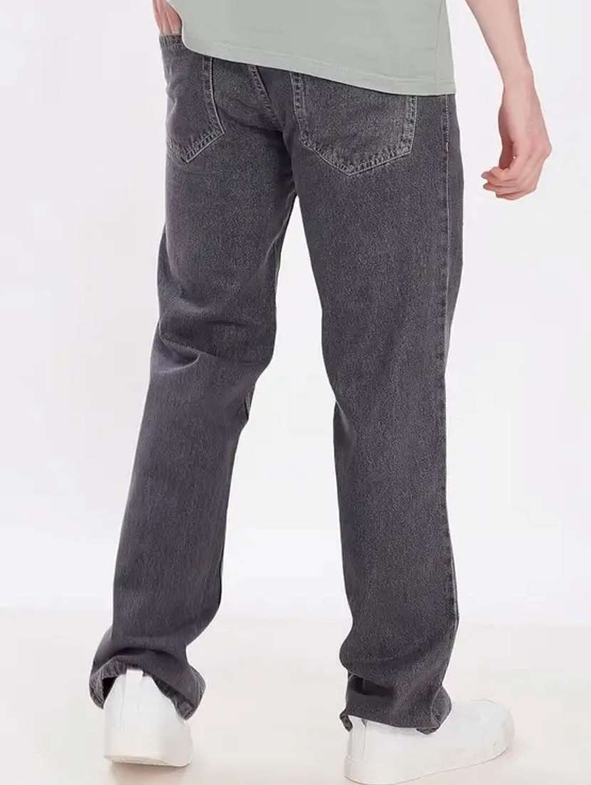 men plain mid rise full length relaxed fit jeans - 22528213 -  Standard Image - 2