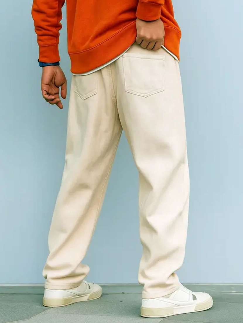 beige denim jeans - 22528230 -  Standard Image - 2