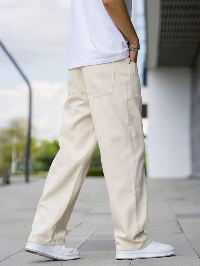 beige denim jeans - 22528241 -  Standard Image - 2