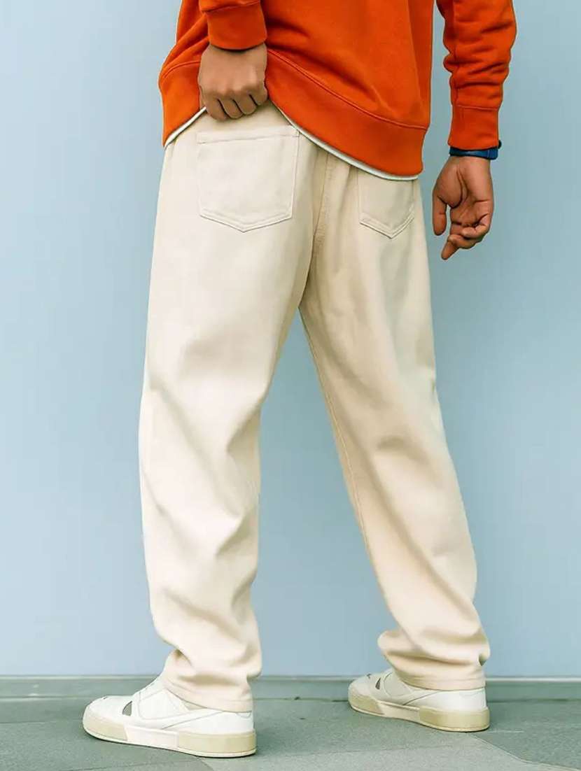 beige denim jeans - 22528254 -  Standard Image - 2