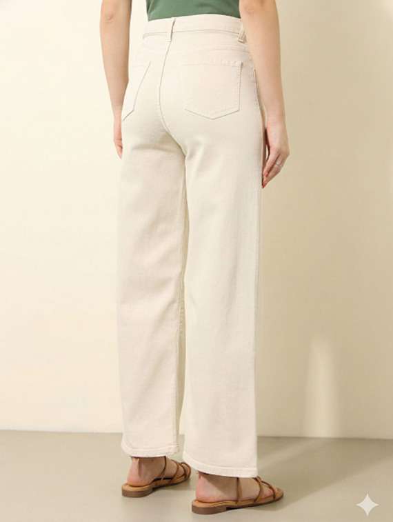 women solid mid rise wide leg jeans - 22528609 -  Standard Image - 2
