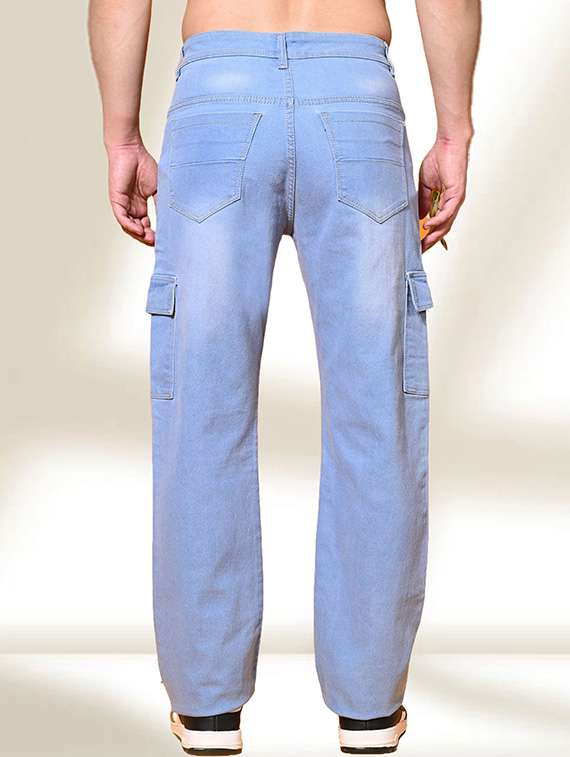 men washed mid rise regular fit cargo  - 22528623 -  Standard Image - 2