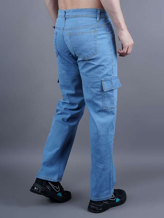 men solid mid rise regular fit cargo  - 22528629 -  Standard Image - 2