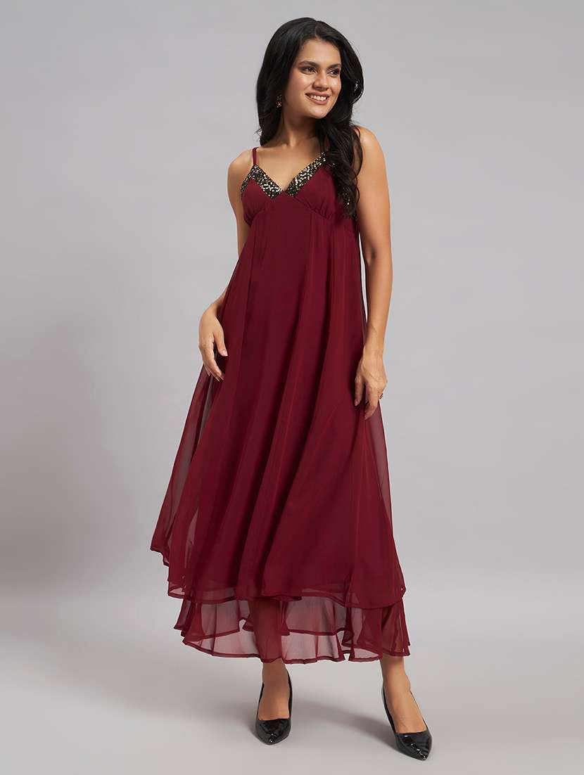 women sequined sleeveless fit and flare dress - 22528692 -  Standard Image - 2