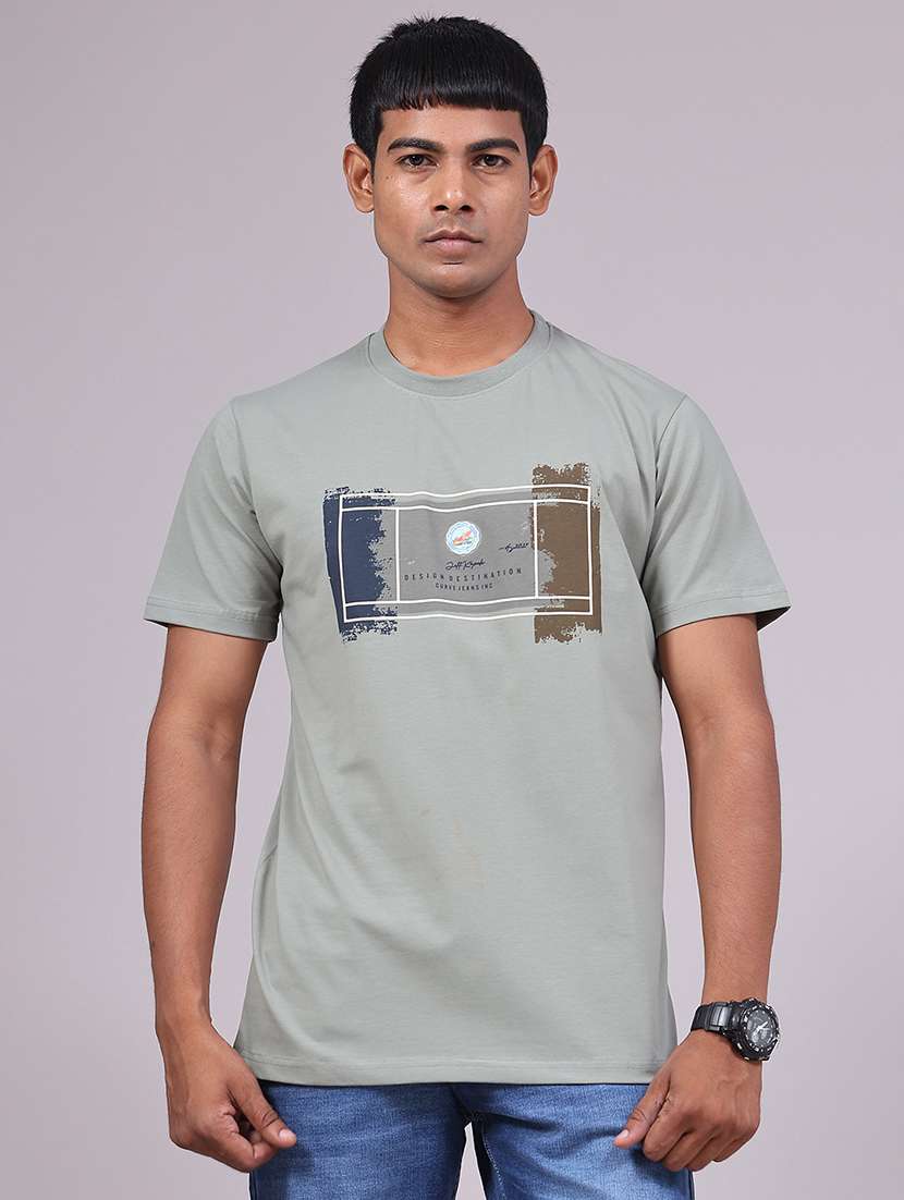 Men Printed Short Sleeve Regular Fit T-shirt - 22529857 -  Standard Image - 2
