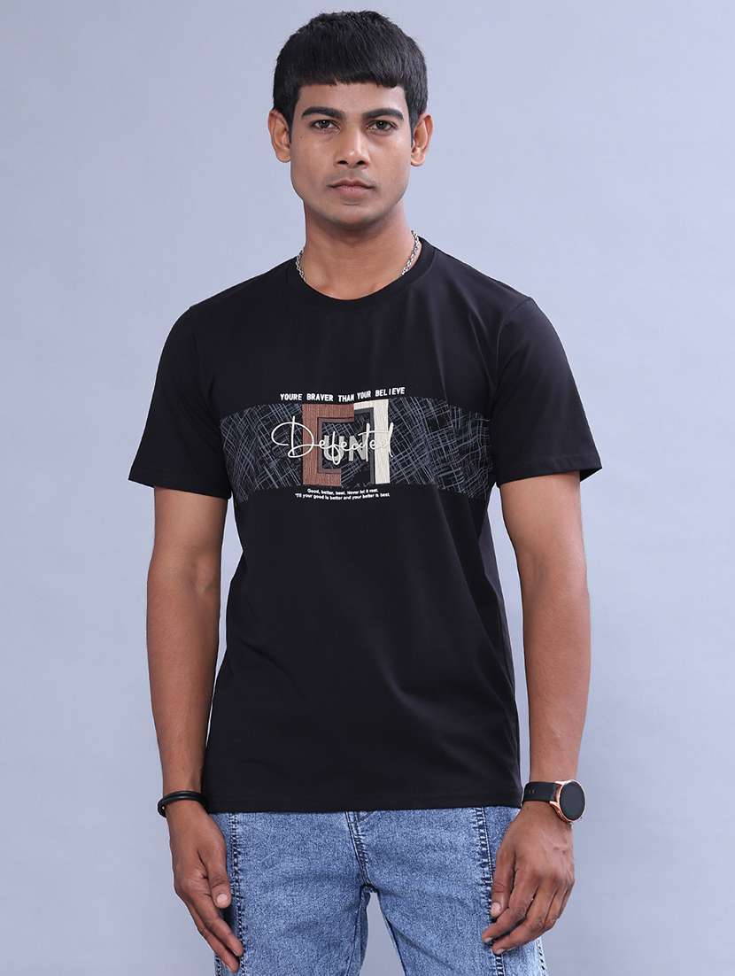 Men Printed Short Sleeve Regular Fit T-shirt - 22529860 -  Standard Image - 2