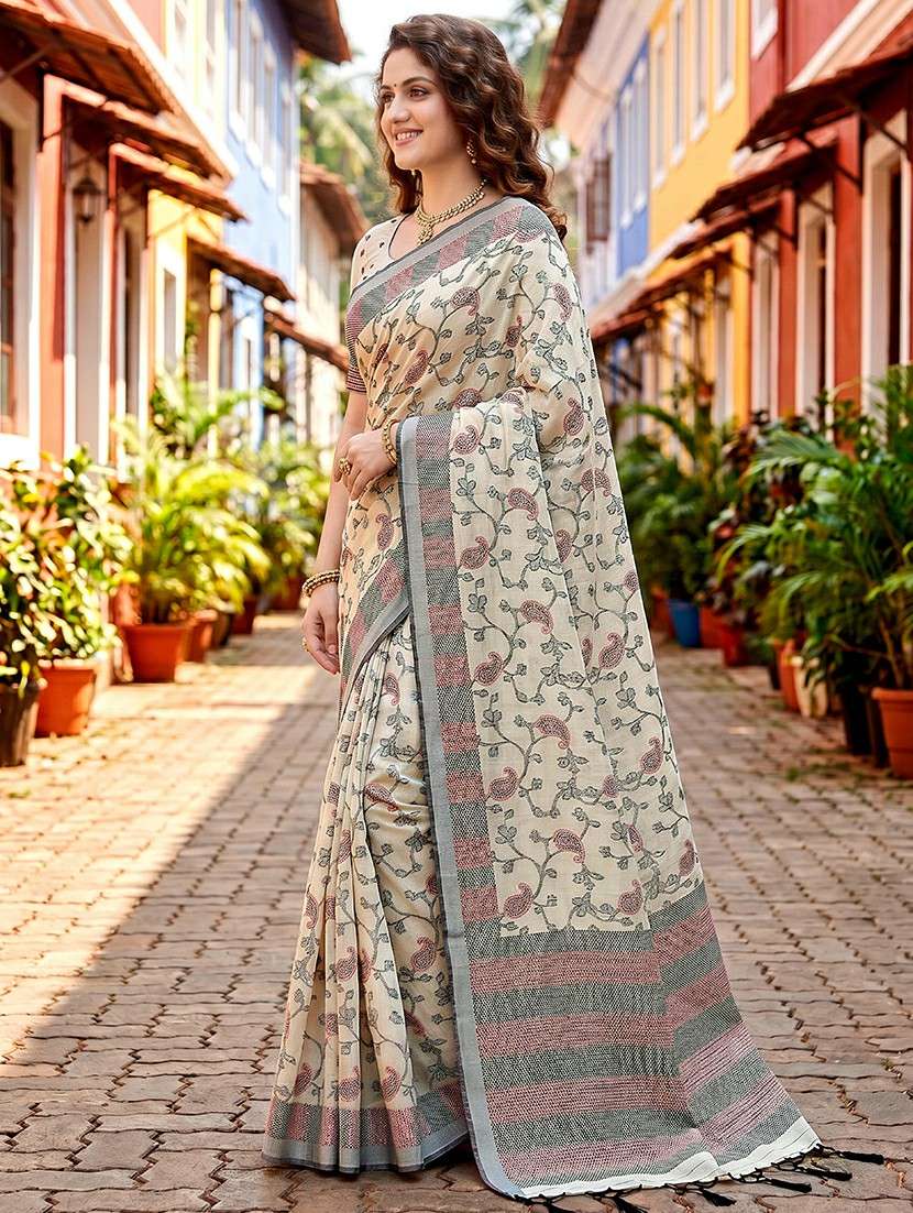 women self design bordered saree with blouse - 22539960 -  Standard Image - 2