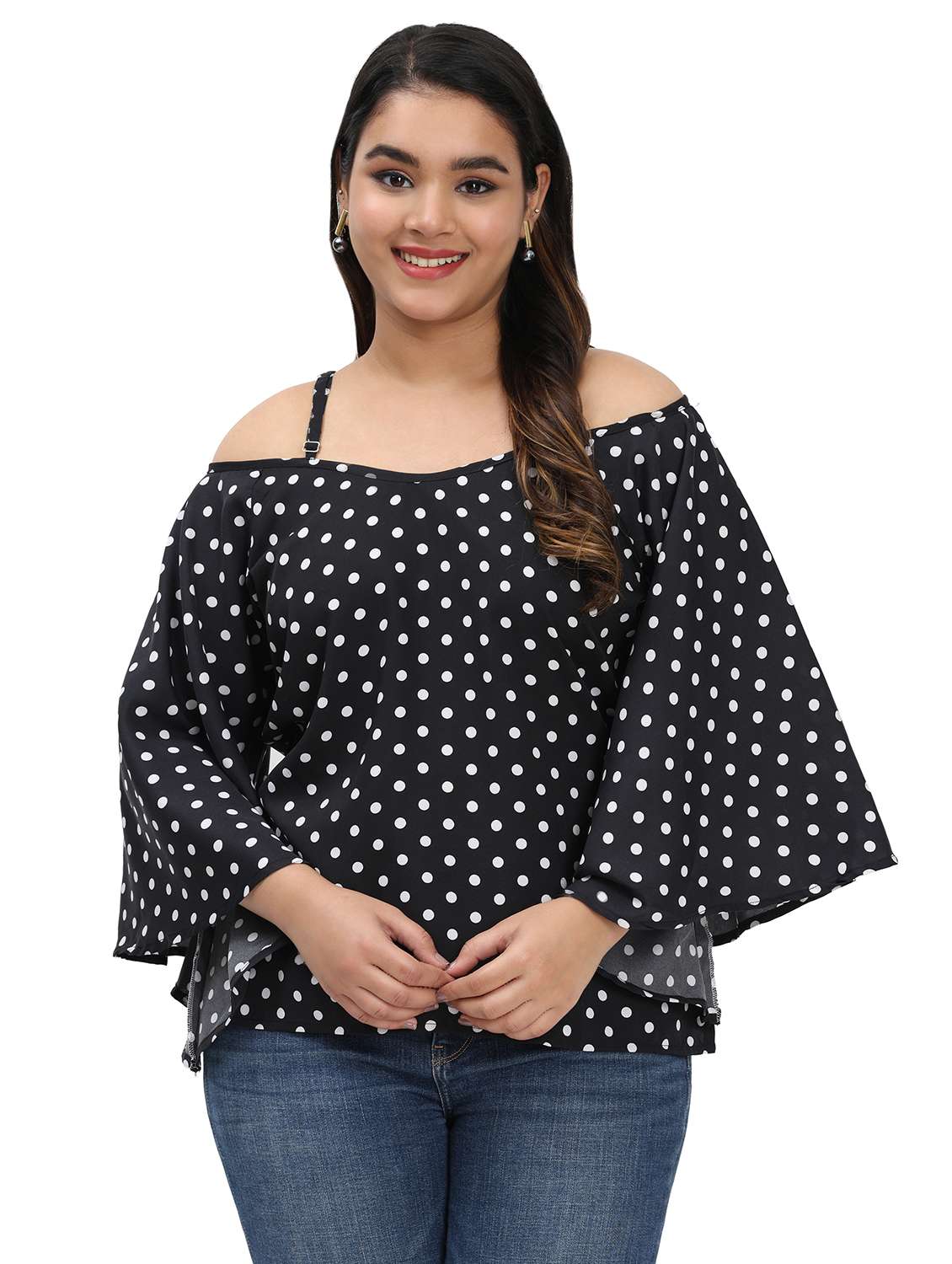 White Crepe Combos Top - 22539985 -  Standard Image - 2