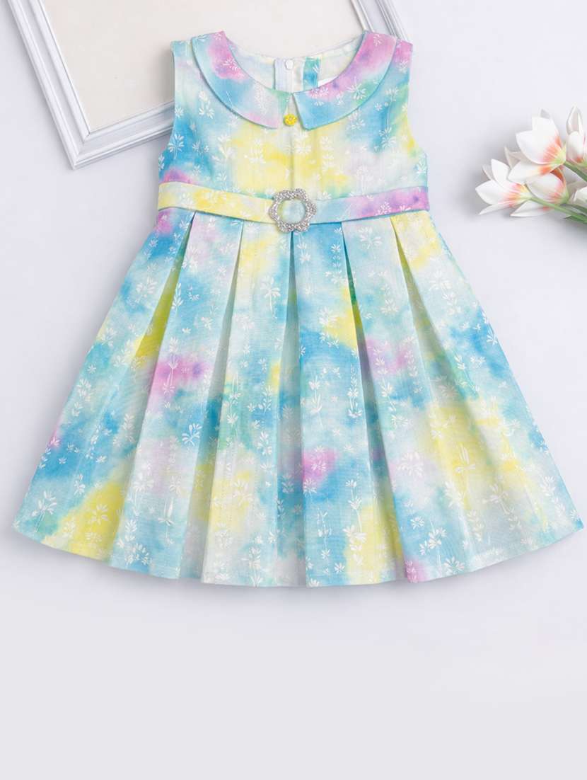 girls printed round neck frock  - 22540000 -  Standard Image - 2