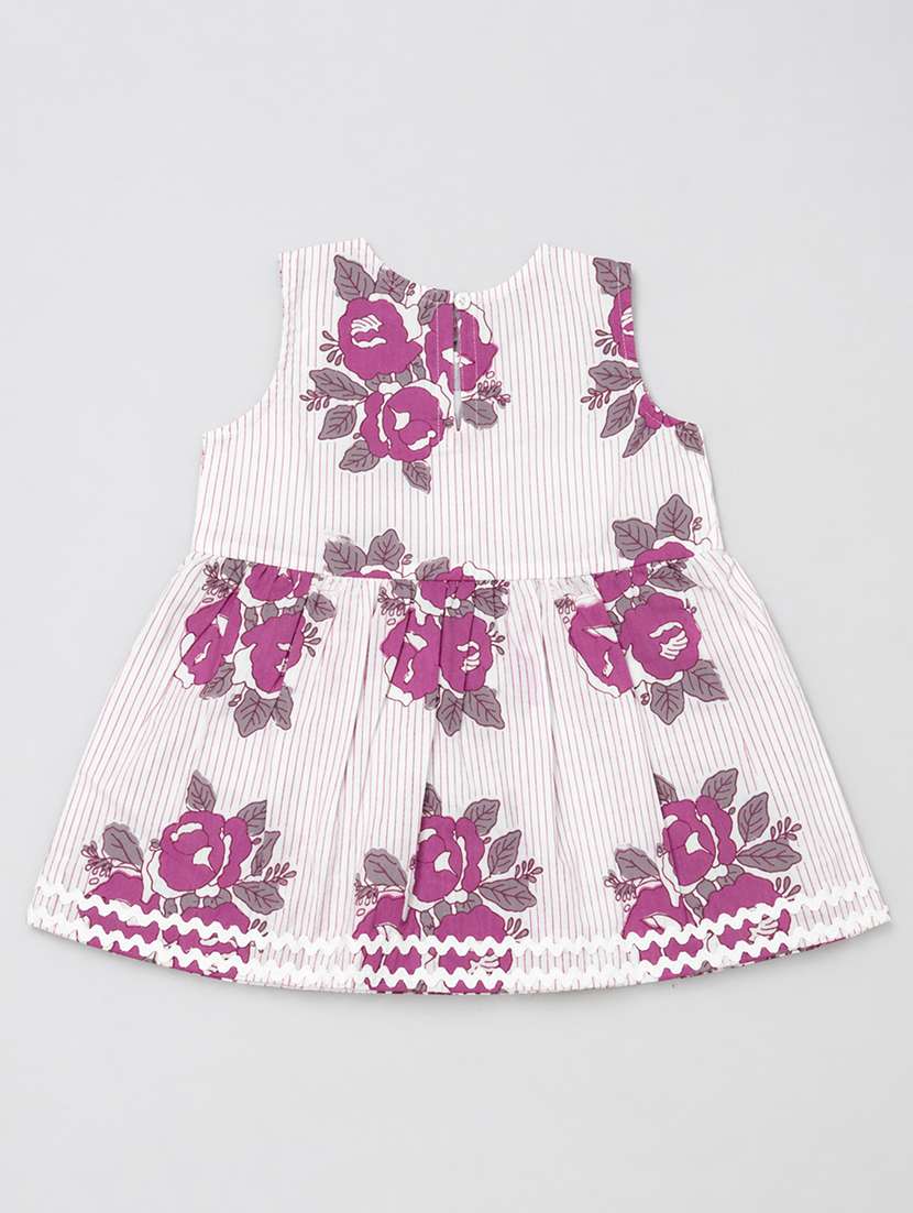 girls printed sleeveless kurta salwar set - 22540003 -  Standard Image - 2