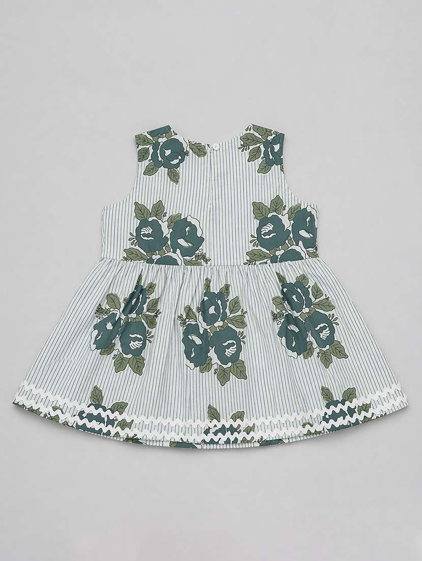 girls printed sleeveless kurta salwar set - 22540004 -  Standard Image - 2