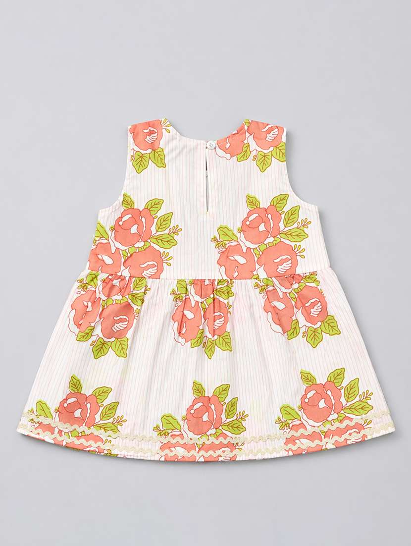 girls printed sleeveless kurta salwar set - 22540005 -  Standard Image - 2