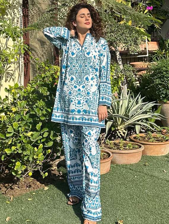 women printed long sleeve ethnic co-ord set - 22540019 -  Standard Image - 2