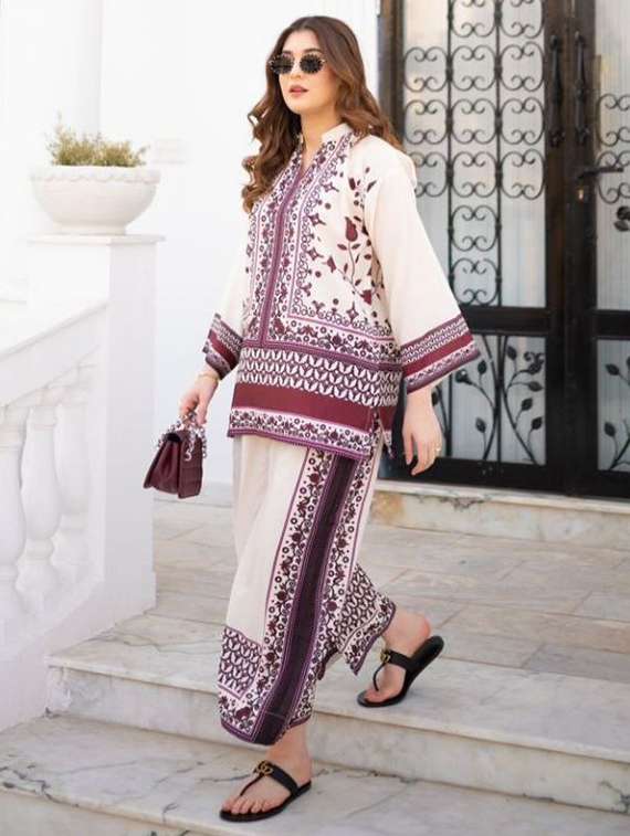 women printed long sleeve ethnic co-ord set - 22540023 -  Standard Image - 2