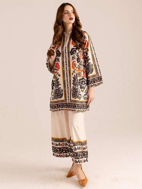 women printed long sleeve ethnic co-ord set - 22540024 -  Standard Image - 2