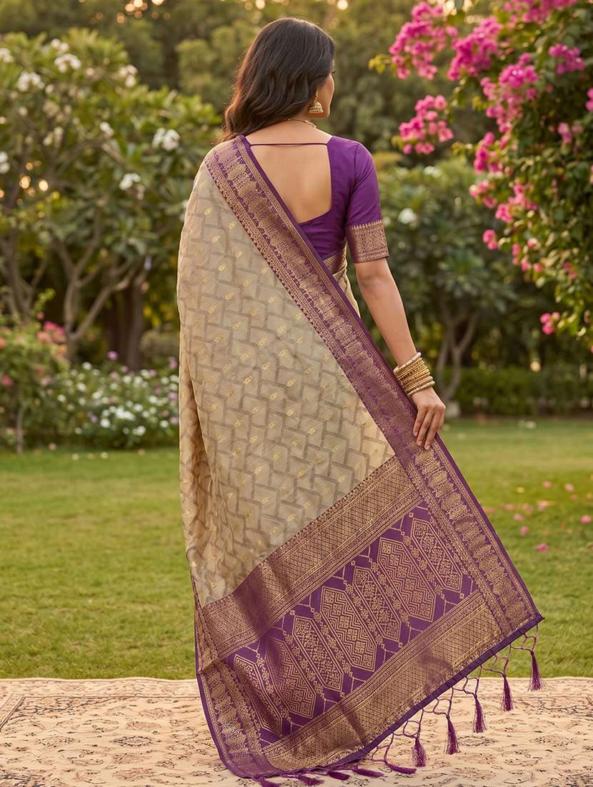 women self design southern silk saree with blouse - 22540093 -  Standard Image - 2