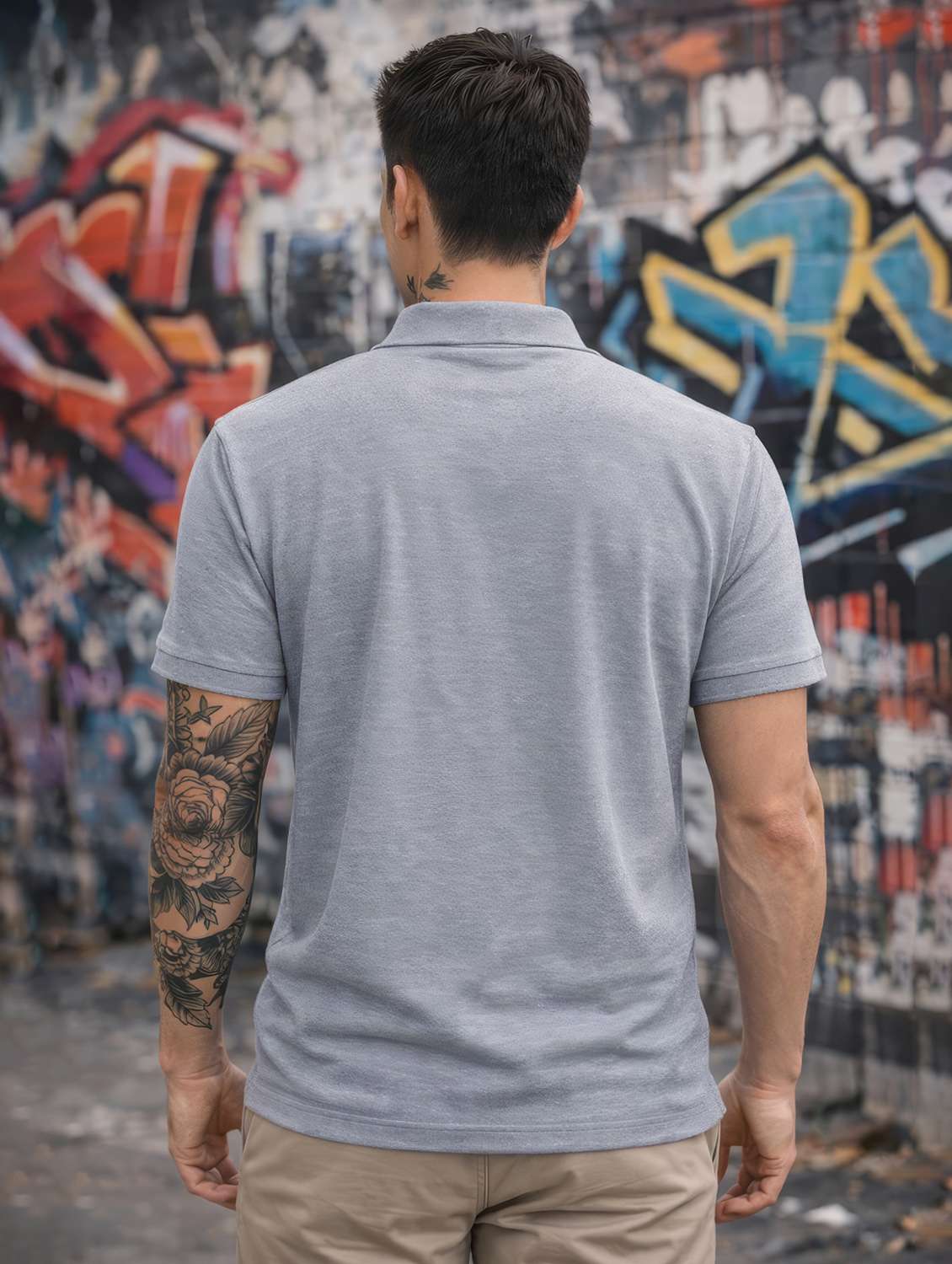 men graphic short sleeve regular fit polo t-shirt - 22540159 -  Standard Image - 2