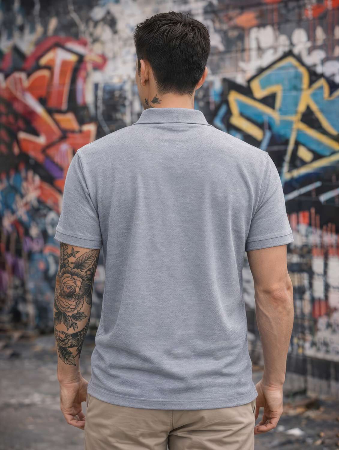 men logo print short sleeve regular fit polo t-shirt - 22540160 -  Standard Image - 2