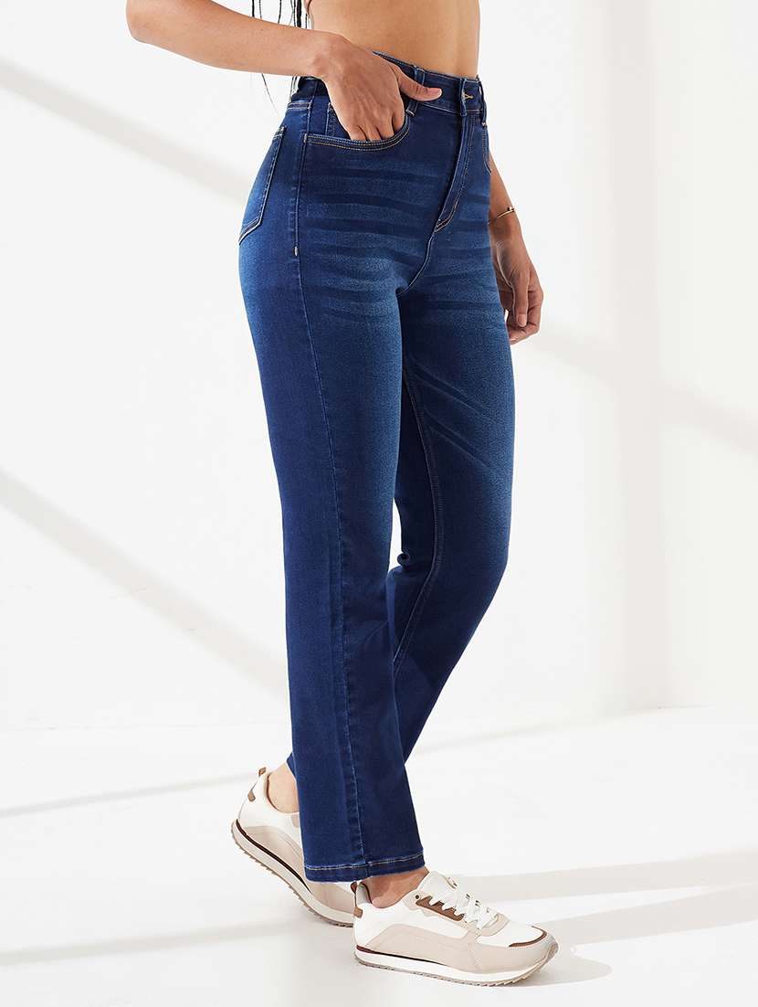 Women Washed High Rise Slim Fit Jeans - 22540448 -  Standard Image - 2
