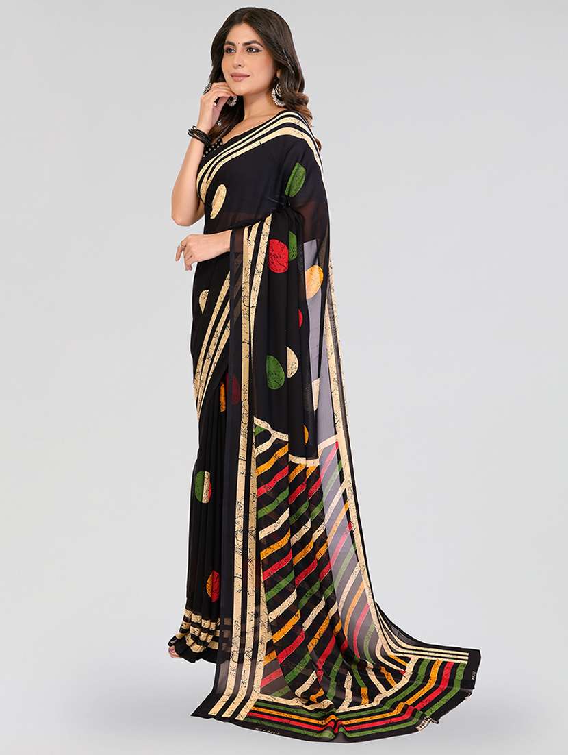women printed casual wear saree with blouse - 22540687 -  Standard Image - 2