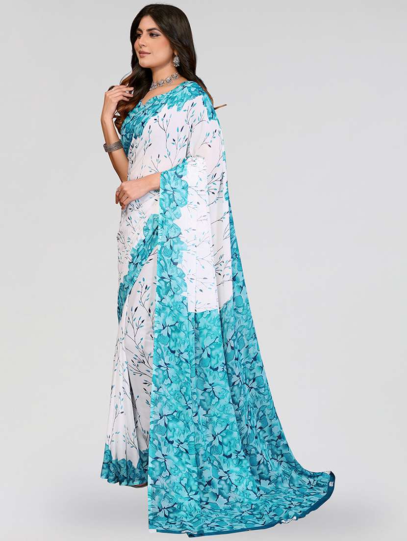 women printed casual wear saree with blouse - 22540714 -  Standard Image - 2