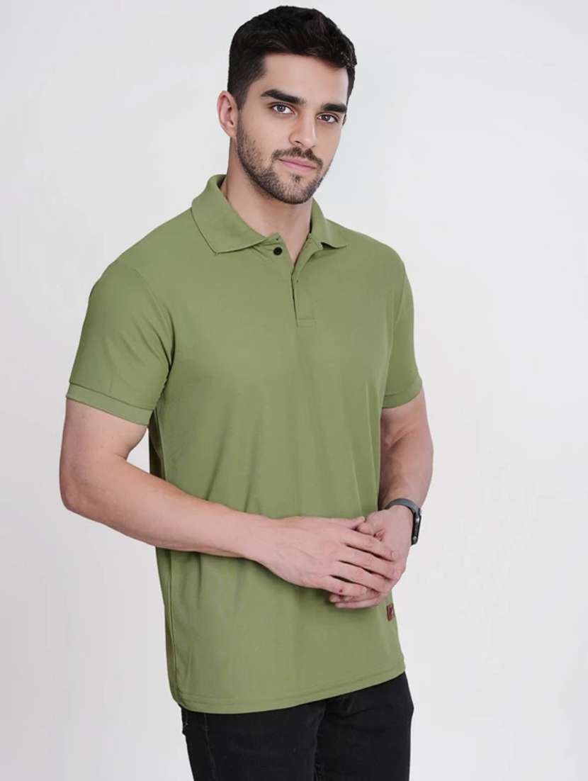 men solid short sleeve slim fit polo t-shirt - 22540947 -  Standard Image - 2